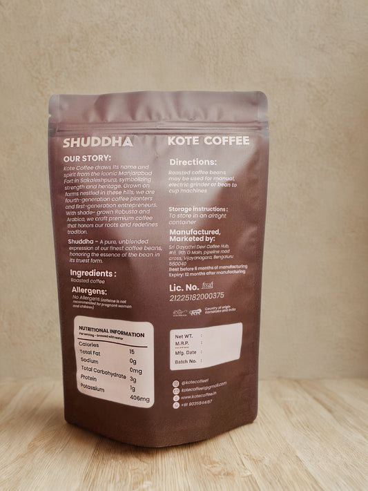 Shuddha — Pure Coffee. Pure Heritage.